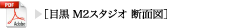 目黒M2スタジオ断面図